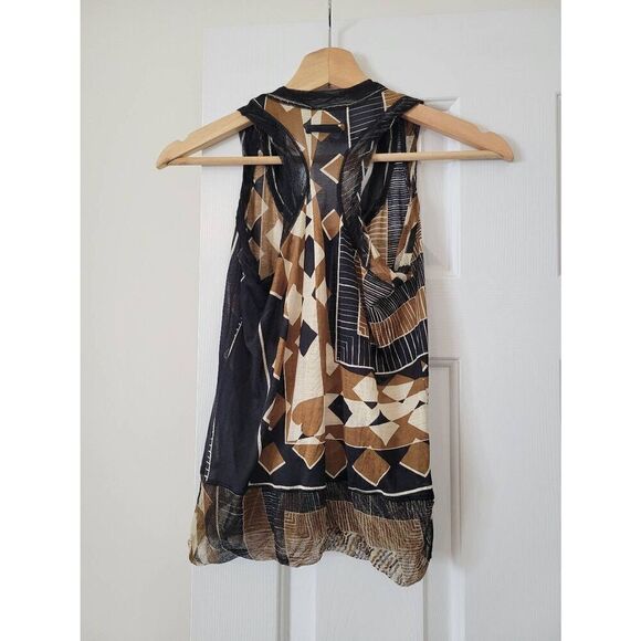 Jean Paul Gautier Vintage Silk Printed Top S - Picture 9 of 12